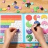 Mágneses törtkirakók a Montessori matematikai készségek fejlesztéséhez, szórakoztató számtani segédeszközzel, kognitív oktatóját