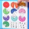 Mágneses törtkirakók a Montessori matematikai készségek fejlesztéséhez, szórakoztató számtani segédeszközzel, kognitív oktatóját