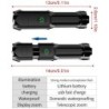 Erős LED zseblámpa újratölthető USB 18650 vízálló zoom horgászathoz vadászathoz kempingezéshez 100 000 lumen taktikai LED zseblá