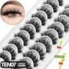 GROINNEYA 5/10 pár 3D Mink Lashes Faux Mink bolyhos szempilla Soft Full Thick Wispy Eyelash drámai műszempilla smink