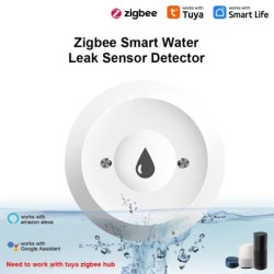 Zigbee vízérzékelő Tuya szivárgásérzékelő árvízérzékelő alkalmazás távoli felügyelet konyhai/fürdőszobai támogatáshoz otthoni as