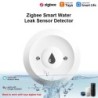 Zigbee vízérzékelő Tuya szivárgásérzékelő árvízérzékelő alkalmazás távoli felügyelet konyhai/fürdőszobai támogatáshoz otthoni as