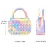 Pop Purse szilikon szenzoros nyomógombos pop buborékos táska keresztpántos táska antistressz játékok autizmus elleni kézitáska é