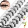 GROINNEYA 5/10 pár 3D Mink Lashes Faux Mink bolyhos szempilla Soft Full Thick Wispy Eyelash drámai műszempilla smink