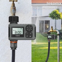 Insoma automatikus öntözőrendszer intelligens öntözőrendszer öntözőrendszer időzítő kerti programozó berendezés IPX7 LCD kijelző