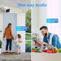 Új 4K 8MP IP kamera audio kültéri POE H.265 Onvif fém golyó otthoni színes éjjellátó megfigyelő kamera