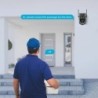 BELIA 4K 8MP WiFi megfigyelőkamera, dupla objektívvel, 4x digitális zoommal, AI emberérzékeléssel, ONVIF-fel, kültéri biztonsági
