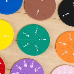 51 db-os törtek matematikai oktatóeszköz EVA kerek alakú eszköz gyerekeknek Montessori korai nevelési matematikai fejlesztés STE