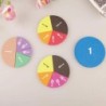 51 db-os törtek matematikai oktatóeszköz EVA kerek alakú eszköz gyerekeknek Montessori korai nevelési matematikai fejlesztés STE