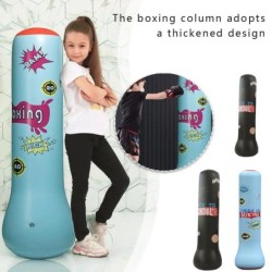 1.2/1.6M Gyermek Felfújható Boxzsák Edzőterem Fitnesz Boksz Edző Homokzsák Stresszoldó Játékok Felnőtteknek Vastagított Box