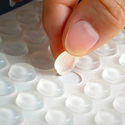 100 db puha szilikon gumi csúszásgátló lökhárító lábpárnák csillapító puffer szekrény lökhárítók szilikon bútorpárnák fiókajtó-p