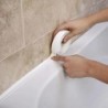 1m/3.2m PVC vízálló tömítőszalag fürdőszobai mosdókagylóhoz, zuhanyzóhoz, fürdőkádhoz és WC-hez - öntapadós falmatrica