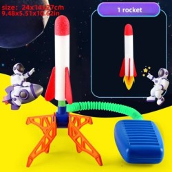 Gyerekeknek való rakétavető lépcsős pumpa Power Air Pressed Stomp kültéri családi játékok Skyrocket születésnapi ajándékok sport