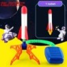 Gyerekeknek való rakétavető lépcsős pumpa Power Air Pressed Stomp kültéri családi játékok Skyrocket születésnapi ajándékok sport