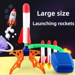 Gyerekeknek való rakétavető lépcsős pumpa Power Air Pressed Stomp kültéri családi játékok Skyrocket születésnapi ajándékok sport