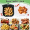 Airfryer sütőrács fém négyzet/kerek/téglalap alakú sütő grillrácsok Airfryer kiegészítők Cosori, Instant Vortex, Gourmia, Foodi 