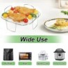Airfryer sütőrács fém négyzet/kerek/téglalap alakú sütő grillrácsok Airfryer kiegészítők Cosori, Instant Vortex, Gourmia, Foodi 