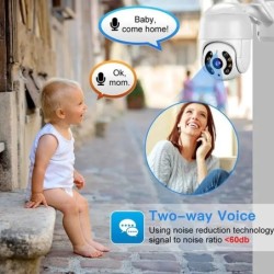 8 MP 4K IP kamera 5 MP Speed Dome automatikus nyomkövető PTZ kamera Smart Home kültéri vezeték nélküli vezeték nélküli WIFI kame