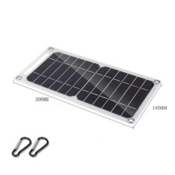 Napelemes 5V-os USB-C típusú töltő, hordozható, rugalmas készlet, könnyű mini rendszer telefonokhoz, autóhoz, kempingezéshez, tú