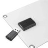 Napelemes 5V-os USB-C típusú töltő, hordozható, rugalmas készlet, könnyű mini rendszer telefonokhoz, autóhoz, kempingezéshez, tú