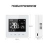 AVATTO Tuya WiFi/ZigBee intelligens termosztát, alacsony fogyasztású akkumulátoros vízmelegítő gázkazán hőmérséklet-szabályozó A