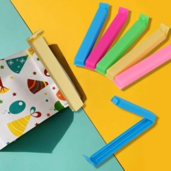 5 db hordozható konyhai tároló étel snack pecsét tömítő zacskó klipek tömítő bilincs műanyag szerszám konyhai kiegészítők élelmi