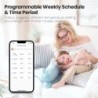 AVATTO Tuya ZigBee3.0 termosztát radiátor működtető intelligens TRV termosztatikus szelepvezérlő Alexa-val, Google Home Alice-sz