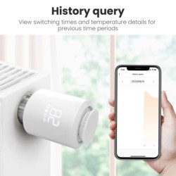 AVATTO Tuya ZigBee3.0 termosztát radiátor működtető intelligens TRV termosztatikus szelepvezérlő Alexa-val, Google Home Alice-sz