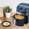 Air Fryer tojásforma kerek tojásforma 3 üreges tapadásmentes szilikon Air Fryer tojásserpenyő tojásgőzölő főzőforma tükörtojás e