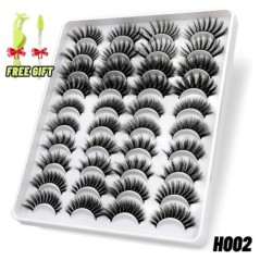 GROINNEYA szempillák 5/10/20 pár 3D Faux Mink Lashes Természetes műszempillák Dramatic Volume Lashes szempilla meghosszabbító sm