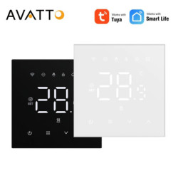 AVATTO Tuya WiFi intelligens termosztát padlófűtési rendszer gázkazánhoz, elektromos fűtéshez, Alexa Google Home