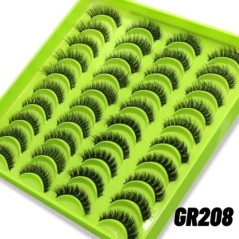 GROINNEYA szempillák 5/10/20 pár 3D Faux Mink Lashes Természetes műszempillák Dramatic Volume Lashes szempilla meghosszabbító sm