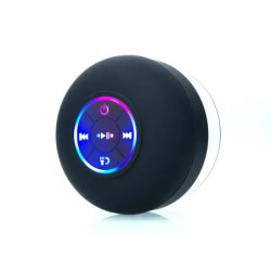 Hordozható Bluetooth Audio IPX4 Vízálló LED lámpák Fürdőszobai Kültéri Nagy Tapadókorongos Fali Hangszóró