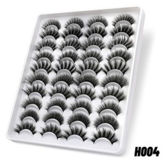 GROINNEYA Eyelashes 3D Mink Lashes Bolyhos Puha Wispy Natural Cross Eyelash Extension Újrafelhasználható Lashes Mink Műszempillá