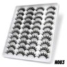 GROINNEYA Eyelashes 3D Mink Lashes Bolyhos Puha Wispy Natural Cross Eyelash Extension Újrafelhasználható Lashes Mink Műszempillá