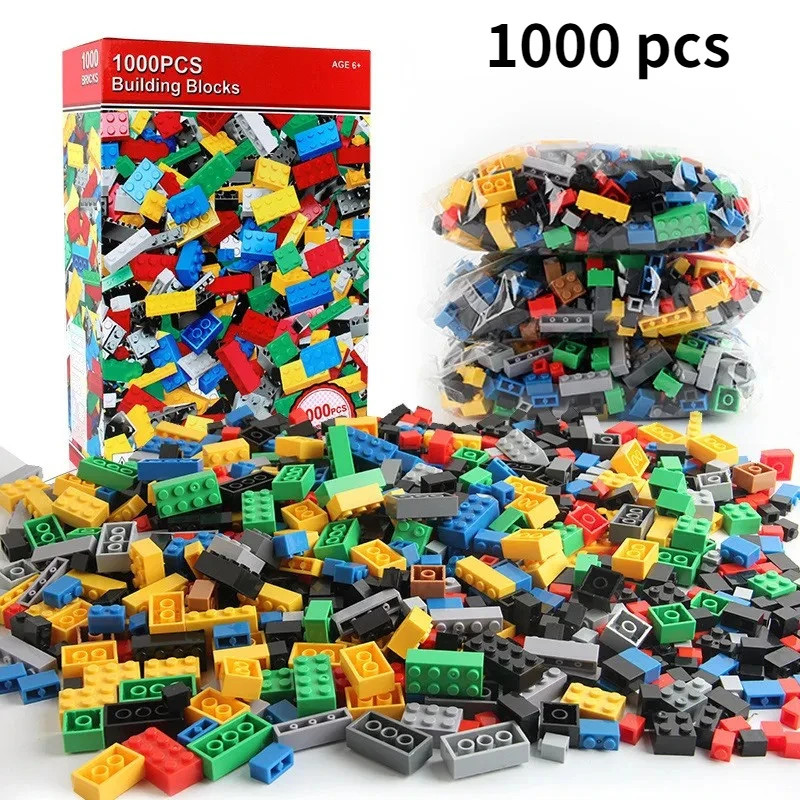 1000 DIY kreatív építőkocka tömeges készlet Urban Classic építőkockák Összeszerelt születésnapi ajándék oktatójátékok gyerekekne