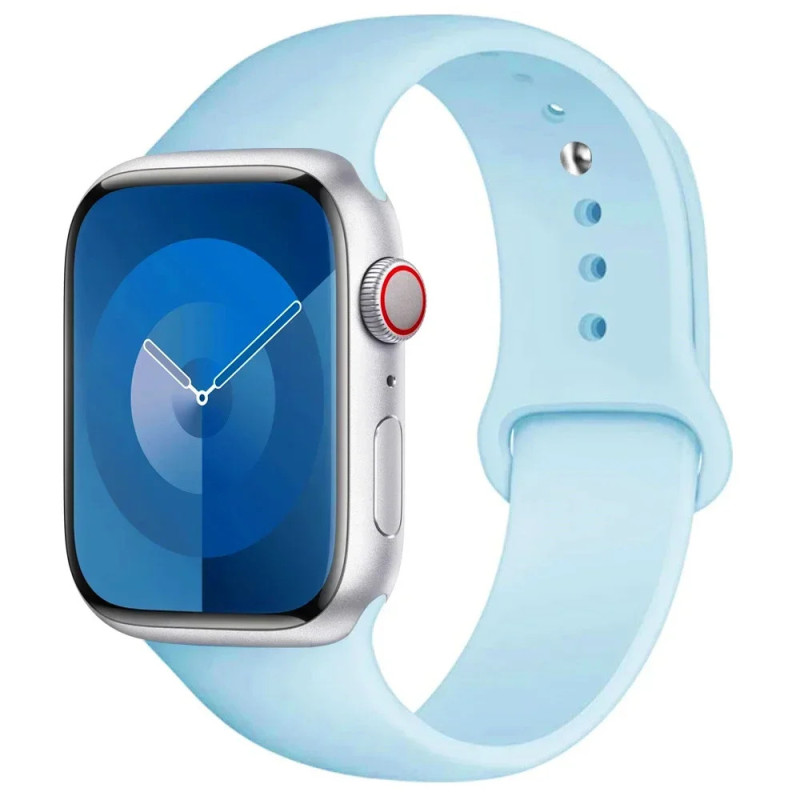 Szilikon szíj Apple Watch szíjhoz 44mm 45mm 40mm 41mm 42-38mm 45mm sport karkötő iwatch sorozat 8 7 6 5 4 3 SE 9 Ultra 2 49mm