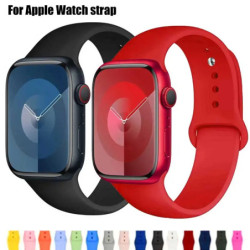 Szilikon szíj Apple Watch szíjhoz 44mm 45mm 40mm 41mm 42-38mm 45mm sport karkötő iwatch sorozat 8 7 6 5 4 3 SE 9 Ultra 2 49mm