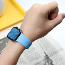 Szilikon szíj Apple Watch szíjhoz 44mm 45mm 40mm 41mm 42-38mm 45mm sport karkötő iwatch sorozat 8 7 6 5 4 3 SE 9 Ultra 2 49mm