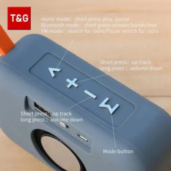 T&G Speaker TG506 Portable Mini Wireless Soundbar Bluetooth Outdoor Indoor HIFI Loudspeaker Support TF Card FM Radio Waterproof