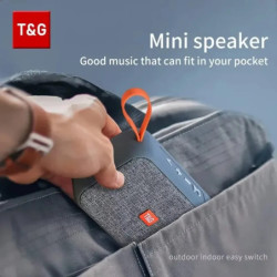 T&G Speaker TG506 Portable Mini Wireless Soundbar Bluetooth Outdoor Indoor HIFI Loudspeaker Support TF Card FM Radio Waterproof