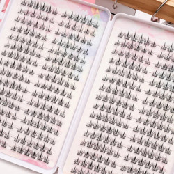 Nagy kapacitású 384 db műszempilla hosszabbító szempilla fürt szépségápoláshoz