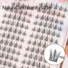 Nagy kapacitású 384 db műszempilla hosszabbító szempilla fürt szépségápoláshoz