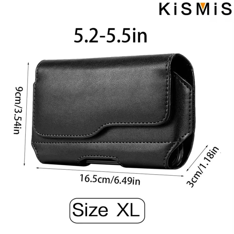 Függőleges nejlon mobiltelefon övcsat tok tok csat pénztárca kártyatartó tok 4.0inch-6.7inch telefon iPhone Samsung