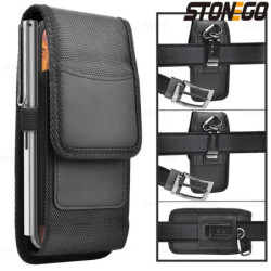 Függőleges nejlon mobiltelefon övcsat tok tok csat pénztárca kártyatartó tok 4.0inch-6.7inch telefon iPhone Samsung