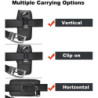 Függőleges nejlon mobiltelefon övcsat tok tok csat pénztárca kártyatartó tok 4.0inch-6.7inch telefon iPhone Samsung