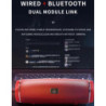 200 W-os hordozható Bluetooth hangszóró IPX7 vízálló kültéri HIFI oszlophangszóró mélynyomó sztereó hangszóró FM rádió TF Boom B