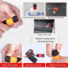 USB újratölthető LED multifunkcionális erős fényű zseblámpa kulcstartóhoz vízálló kültéri túrázáshoz kempingezéshez mini zseblám