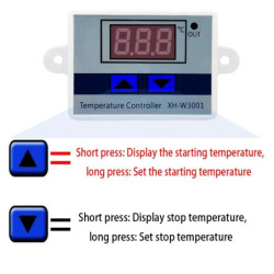 STONEGO W3001 digitális hőmérséklet-szabályozó mikrokomputer termosztát kapcsoló hőmérő új hőmérséklet-szabályozó 12/24/220V