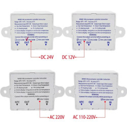 STONEGO W3001 digitális hőmérséklet-szabályozó mikrokomputer termosztát kapcsoló hőmérő új hőmérséklet-szabályozó 12/24/220V
